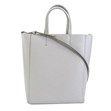CELINE Small Vertical 176183 Women's Leather Tote Bag Light Gray