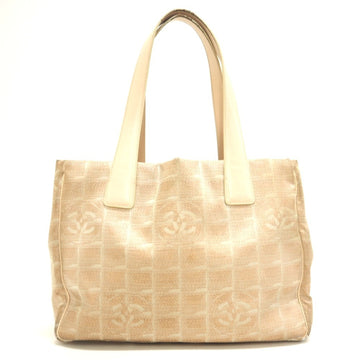 CHANEL New Travel PM Coco Mark Tote Bag Beige Ladies