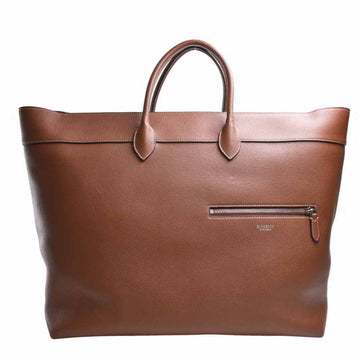 BURBERRY Leather Sanford Hall Doll Tote Bag 8023040 Brown