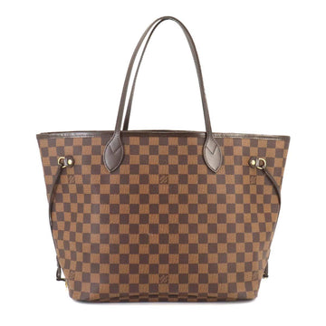 LOUIS VUITTON Damier Neverfull MM Tote Bag Ebene Threes N51105 Brown