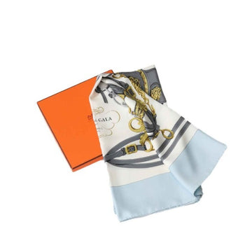 HERMES Carre90  light blue scarf