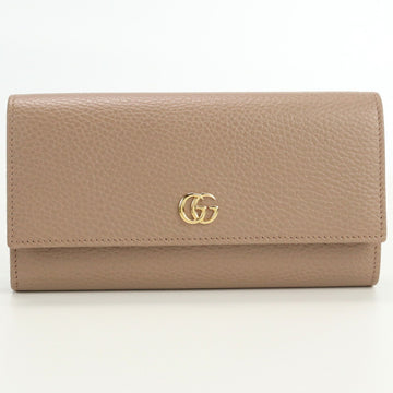 GUCCI Double G Continental GG Marmont 456116 Long wallet with two fold coin purse leather ladies