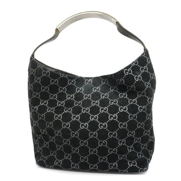 GUCCIAuth  Shoulder Bag 001 3298 Women's Suede Shoulder Bag Black