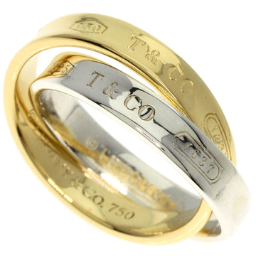 TIFFANY Interlocking 1837 Circle Ring Silver/K18YG Women's &Co.