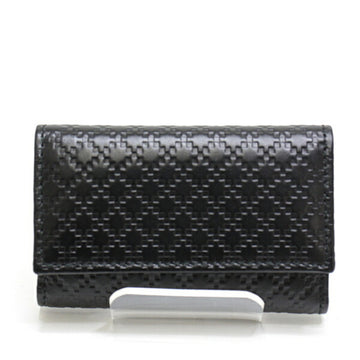 GUCCI 6-key case 250469 black embossed calf leather