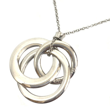 TIFFANY & Co. 1837 Interlocking Circle Pendant Necklace Silver