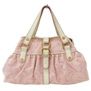 Celine Bag Women's Handbag Tote C Brazon Canvas Pink White