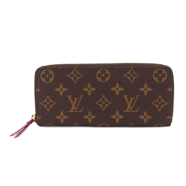 Louis Vuitton Monogram Portefeuille Clemence Round Long Wallet M60742  Fuchsia Brown PVC Leather Ladies LOUIS VUITTON