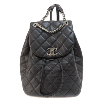 CHANEL Matelasse Coco Mark Backpack/Daypack Lambskin Women's