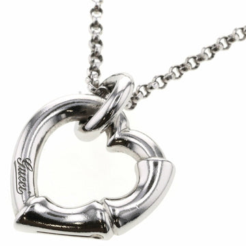 Gucci Necklace Bamboo Heart Silver 925 Ladies GUCCI