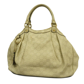 GUCCIAuth  Sima 211944 Women's Handbag,Tote Bag Ivory
