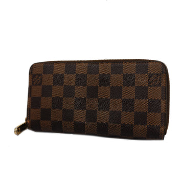 LOUIS VUITTONAuth  Damier Zippy Wallet N60015 Men,Women,Unisex Long Wallet [bi-fold]