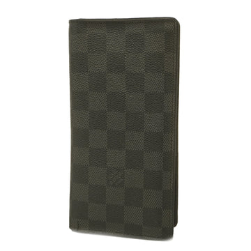 LOUIS VUITTON[3ab0912] Auth  Bifold Long Wallet Damier Graphite Portefeuille Brother N62665