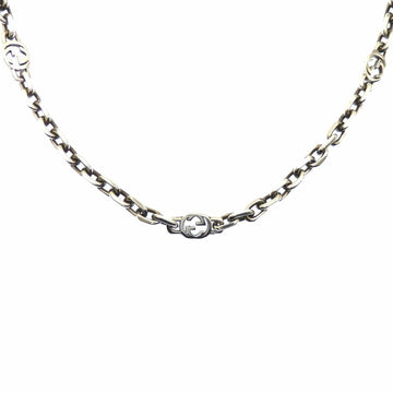 GUCCI Interlocking G Necklace SV925 57.5g Silver 616941 Women's Men's Chain