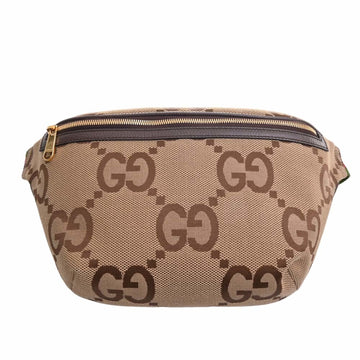 GUCCI Jumbo GG Canvas Body Bag Belt 696031 Beige Women's