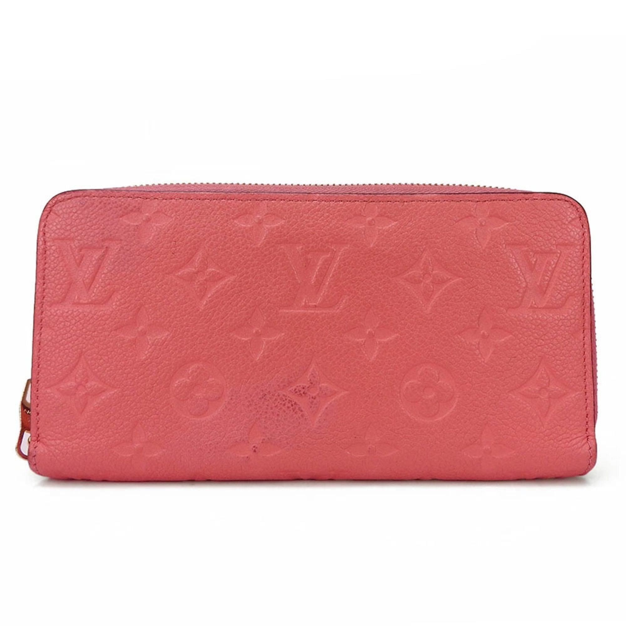 LOUIS VUITTON Long Wallet Zippy Monogram Empreinte Round Blossom Pink