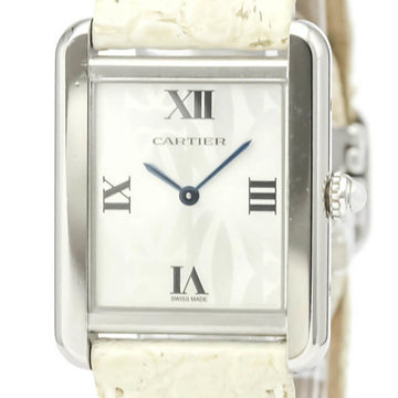 CARTIER Tank Solo Quartz Stainless Steel Women's Dress/Formal W1019555