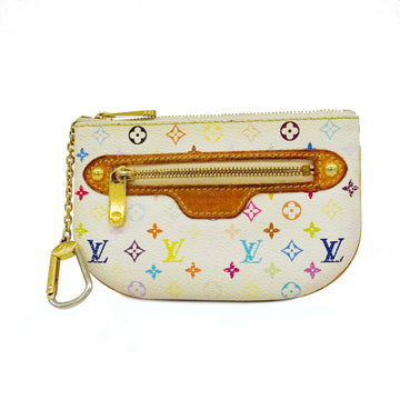 LOUIS VUITTONAuth  Monogram Multicolore Pochette MM M60028 Blanc