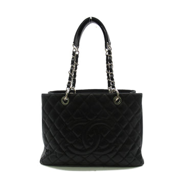 CHANEL GST tote Black Caviar Skin [Grained Calf]