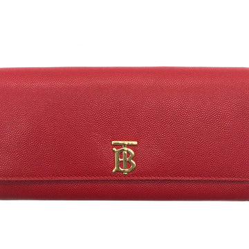 BURBERRY long wallet leather red ladies 8018940 A1460