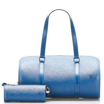 Louis Vuitton Epi Soufflot Handbag M52225 Toledo Blue Leather Ladies LOUIS VUITTON