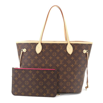 LOUIS VUITTON Monogram Neverfull MM Tote Bag Brown Pivoine M41178 RFID