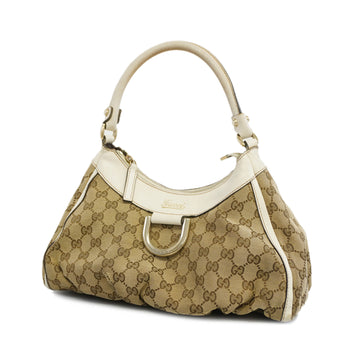 GUCCIAuth  GG Canvas Handbag 190525 Women's Handbag Beige,White