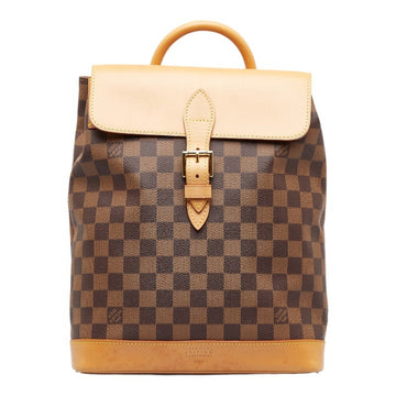 LOUIS VUITTON Damier Arlequin 100th Anniversary Model Rucksack Backpack N99038 Ebene Brown PVC Leather Women's