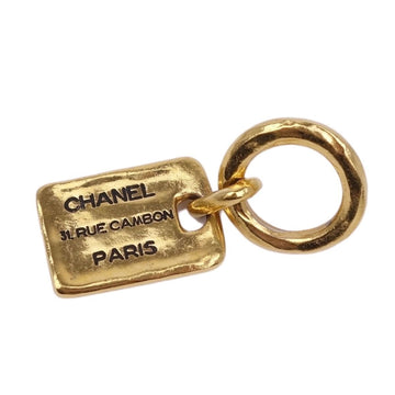 Chanel brooch plate JL RUE CAMBON pin badge ladies gold