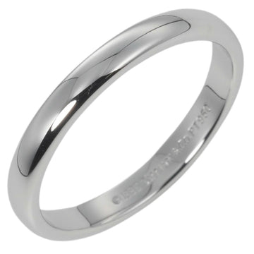 TIFFANY Classic Band Ring No. 18.5 3mm 5.43g Pt950 Platinum Forever Wedding &Co.