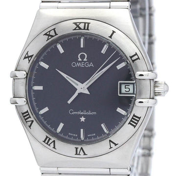 OMEGAPolished  Constellation Stainless Steel Quartz Mens Watch 1512.40 BF564365