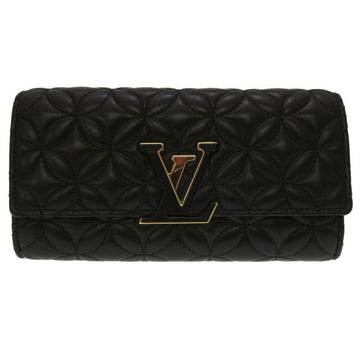 LOUIS VUITTON Portefeuille Capucines Leather Black M68590 Long Wallet