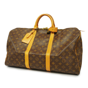 LOUIS VUITTONAuth  Monogram Keepol 50 M41426 Men,Women,Unisex Boston Bag