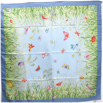 TIFFANY Silk Scarf Light Blue Butterfly Pattern Bird & Co | For Women