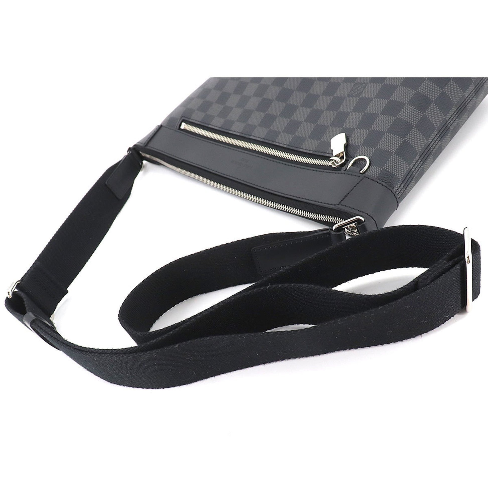 LOUIS VUITTON Damier Graphite Mick PM NM Shoulder Bag Black Grey N40003  90187814