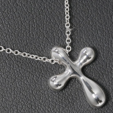 TIFFANY Small Cross Elsa Peretti Silver 925 Women's Necklace