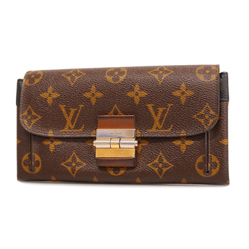 LOUIS VUITTONAuth  Monogram Portefeuille Elysee M60577 Long Wallet Noir