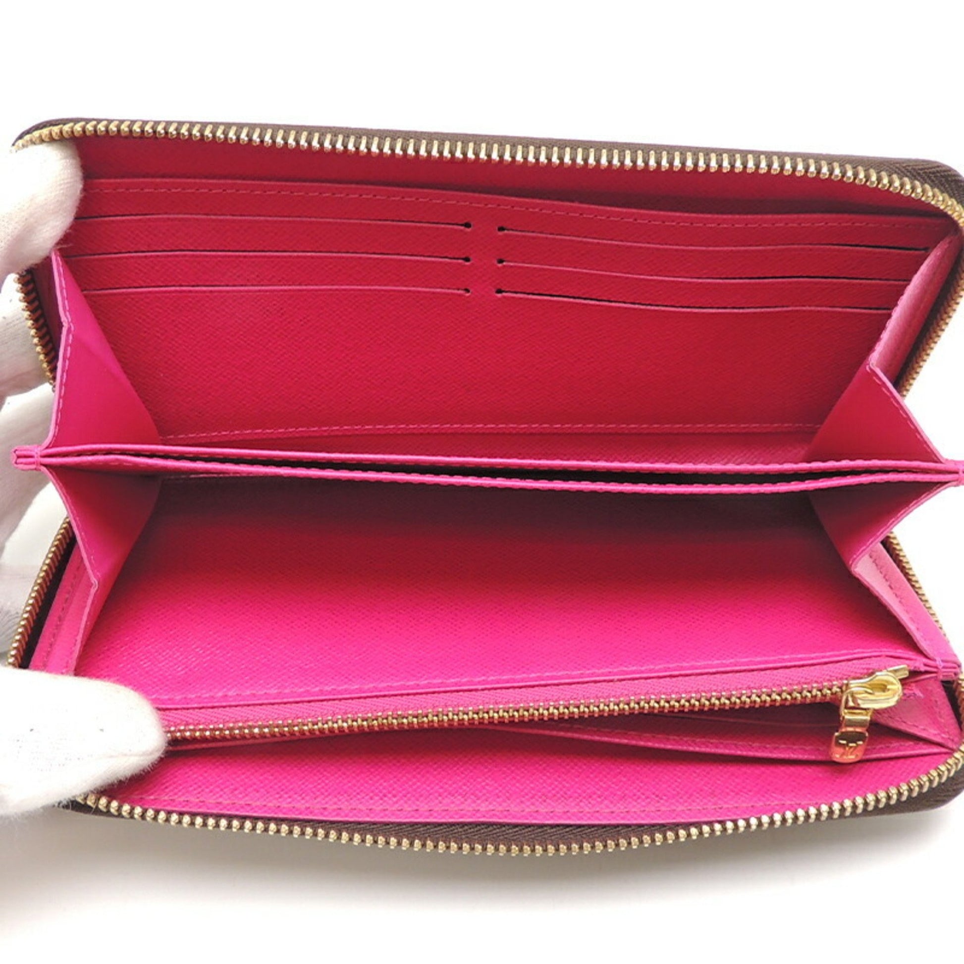Zippy patent leather wallet Louis Vuitton Pink in Patent leather