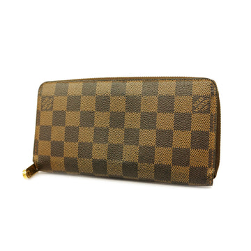 LOUIS VUITTONAuth  Damier Zippy Wallet N60015 Women's Long Wallet