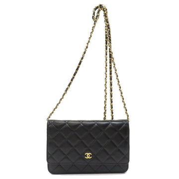 Chanel matelasse chain long wallet lambskin ladies' CHANEL