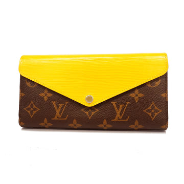 LOUIS VUITTONAuth  Monogram Portefeuille Marie Roulon M60433 Long Wallet Mimosa