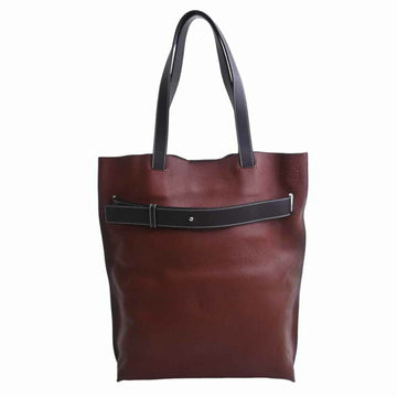 LOEWE Leather Vertical Belt Tote Bag 319.1BR35 Brown