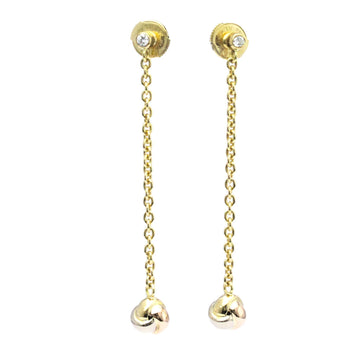 CARTIER Trinity De  Diamond Pink Gold [18K],White Gold [18K],Yellow Gold [18K] Drop Earrings Gold