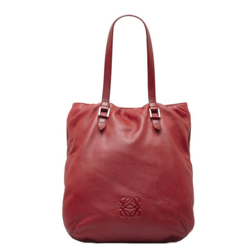 LOEWE Anagram handbag tote bag red leather ladies