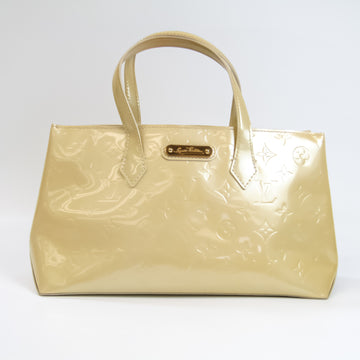 LOUIS VUITTON Monogram Vernis Wilshire PM M91452 Women's Handbag Blanc Corail