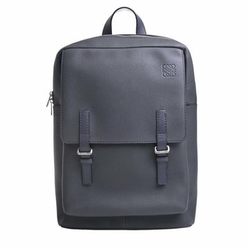 LOEWE Leather Military Rucksack Backpack Gray Men's