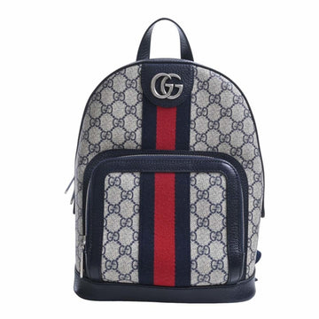 GUCCI Ophidia GG Supreme Small Backpack Rucksack 547965 Navy Women's