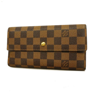 Louis Vuitton Trifold Long Wallet Damier Portefeuille International N61217