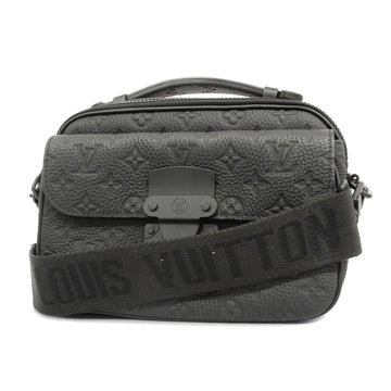 LOUIS VUITTONAuth  Taurillon S Rock Messenger M58489 Men's Handbag,Shoulder Bag