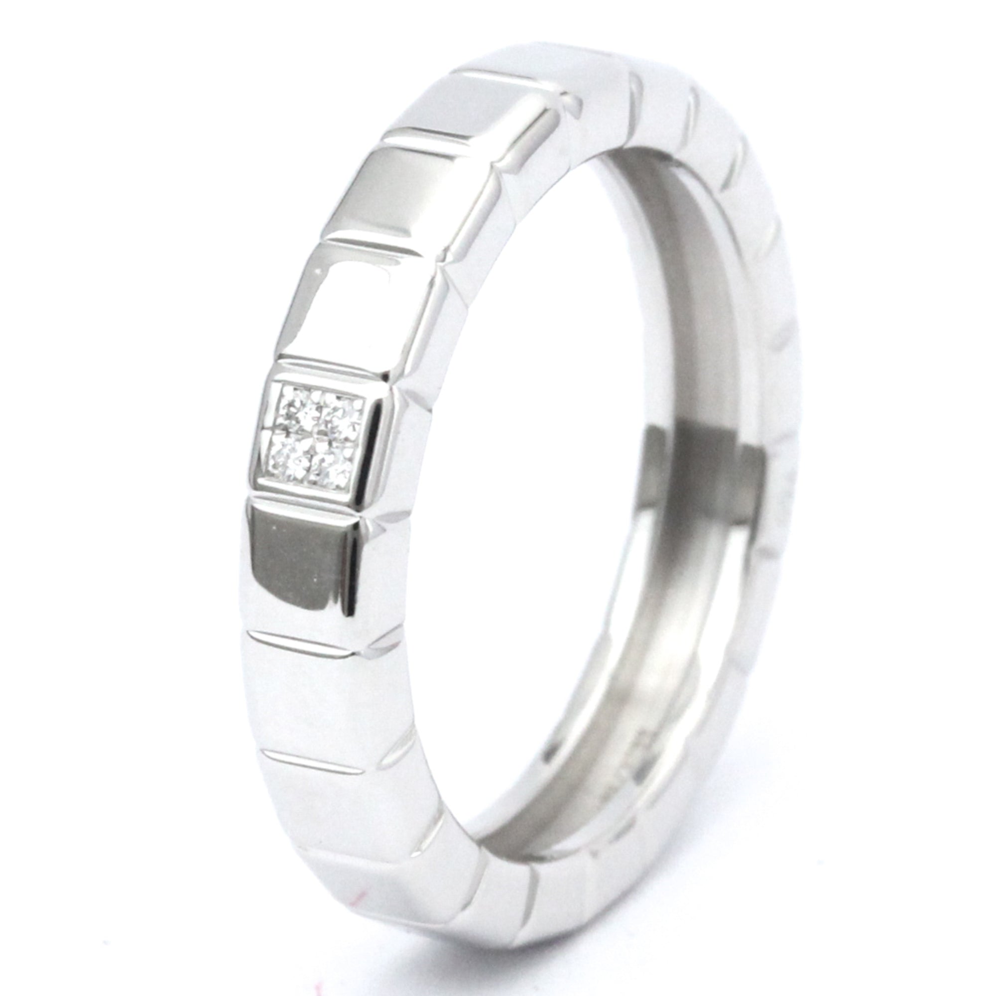 CHOPARD Ice Cube 82 3789 White Gold 18K Fashion Diamond Band Ring Si